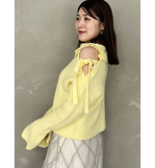 MERCURYDUO「2WAYアシメカラーニット」|ニット・セーター|