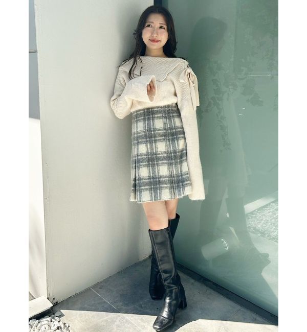 MERCURYDUO「2WAYアシメカラーニット」|ニット・セーター|