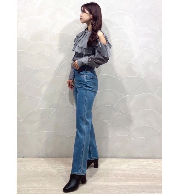 MERCURYDUO「ハイウエストストレートストレッチデニム」|その他|