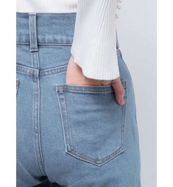 MERCURYDUO「ハイウエストストレートストレッチデニム」|その他|
