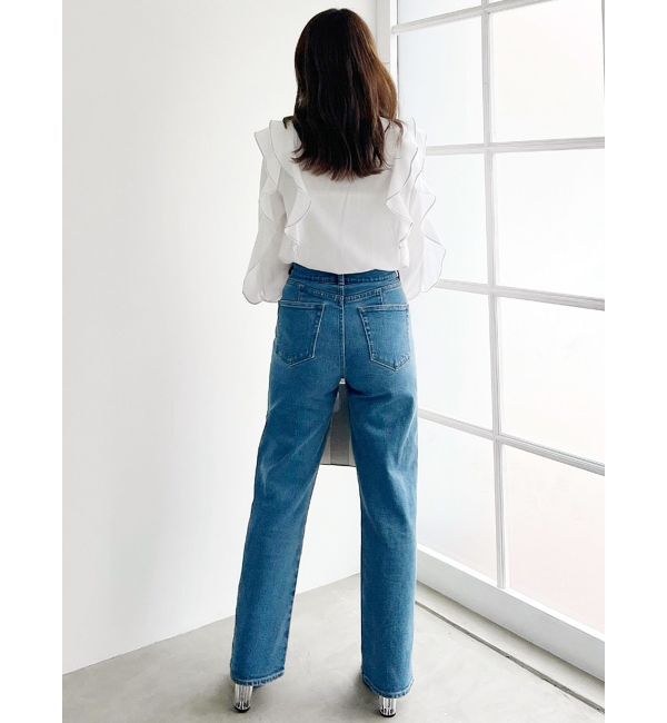 MERCURYDUO「ハイウエストストレートストレッチデニム」|その他|