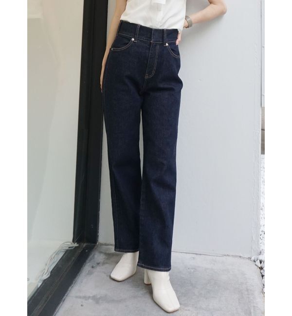 MERCURYDUO「ハイウエストストレートストレッチデニム」|その他|インディゴ