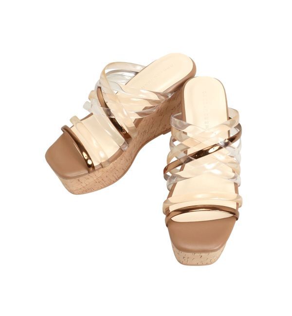 MERCURYDUO「クリアチューブウェッジサンダル」|サンダル|