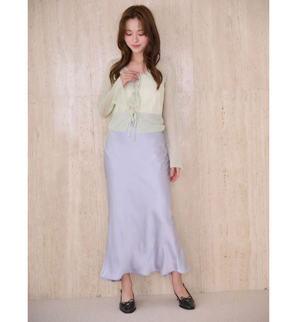 MERCURYDUO「バイアスナロースカート」|スカート|