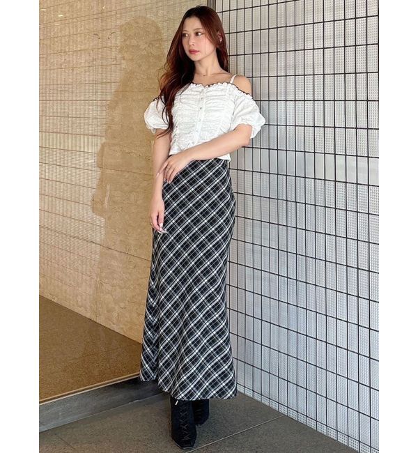 MERCURYDUO「バイアスナロースカート」|スカート|