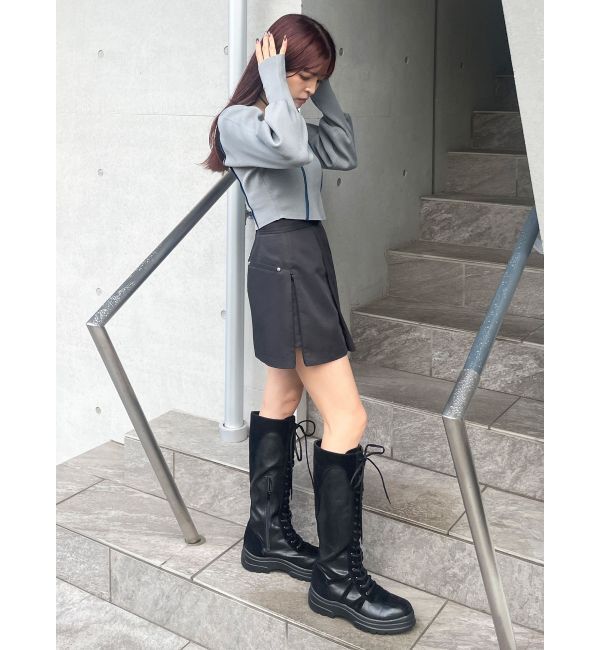 MURUA「サイドファスナーミニスカート【セットアップ着用可】」|スカート|