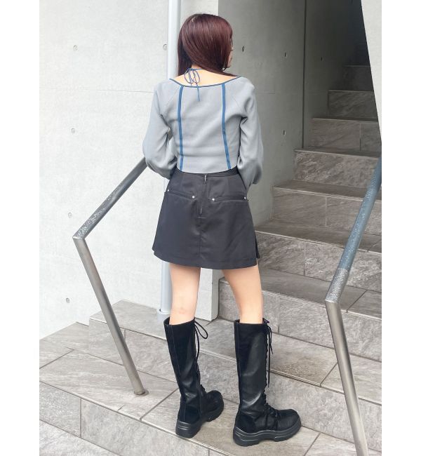 MURUA「サイドファスナーミニスカート【セットアップ着用可】」|スカート|