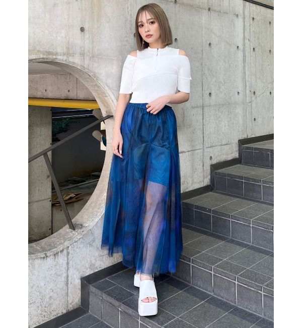 MURUA「シェイドフラワーチュールスカート」|スカート|