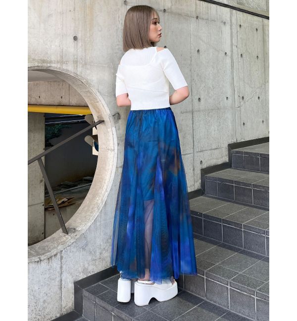 MURUA「シェイドフラワーチュールスカート」|スカート|