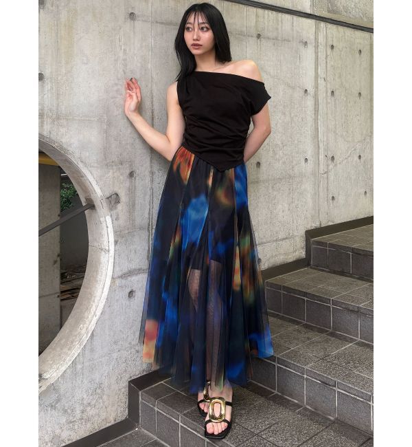 MURUA「シェイドフラワーチュールスカート」|スカート|