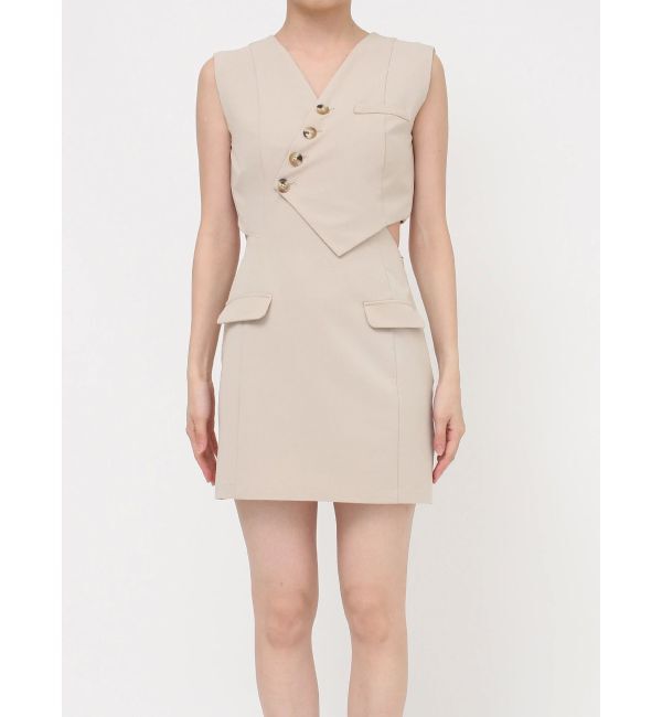 MURUA「マニッシュベストミニワンピース」|ワンピース|