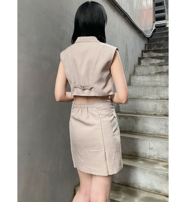 MURUA「マニッシュベストミニワンピース」|ワンピース|