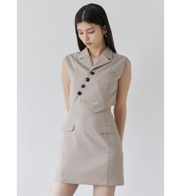 MURUA「マニッシュベストミニワンピース」|ワンピース|