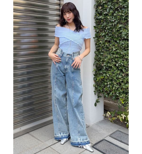 MURUA「シャーリングオフショルブラウス」|シャツ・ブラウス|