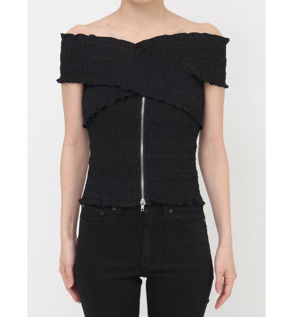 MURUA「シャーリングオフショルブラウス」|シャツ・ブラウス|