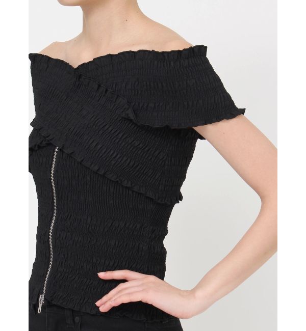 MURUA「シャーリングオフショルブラウス」|シャツ・ブラウス|