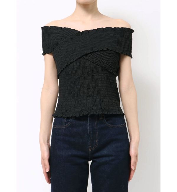 MURUA「シャーリングオフショルブラウス」|シャツ・ブラウス|