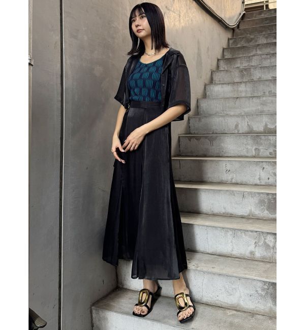 MURUA「シャイニーシアーショートシャツ」|シャツ・ブラウス|