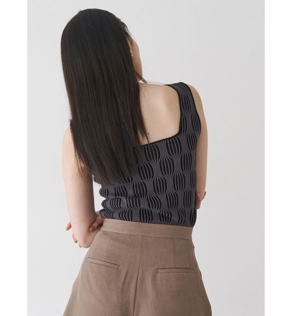 MURUA「ウェーブパターンニットタンク」|タンクトップ|