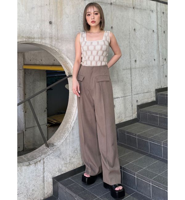 MURUA「ウェーブパターンニットタンク」|タンクトップ|