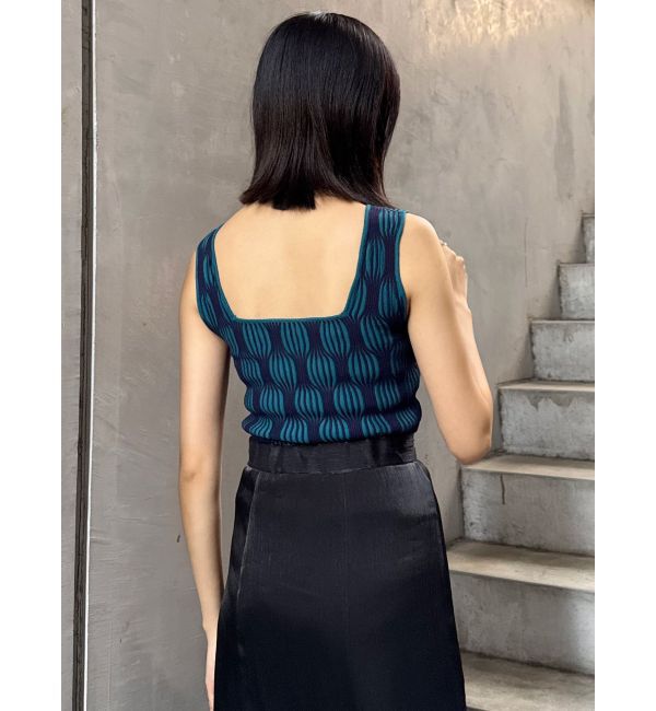 MURUA「ウェーブパターンニットタンク」|タンクトップ|