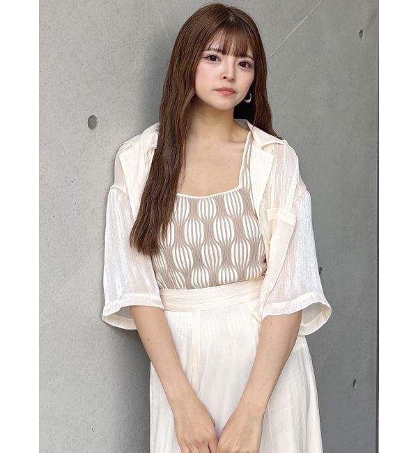 MURUA「ウェーブパターンニットタンク」|タンクトップ|