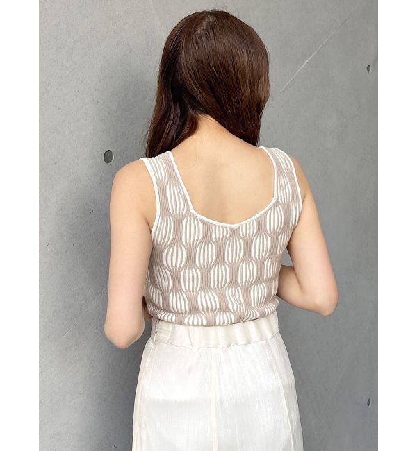 MURUA「ウェーブパターンニットタンク」|タンクトップ|