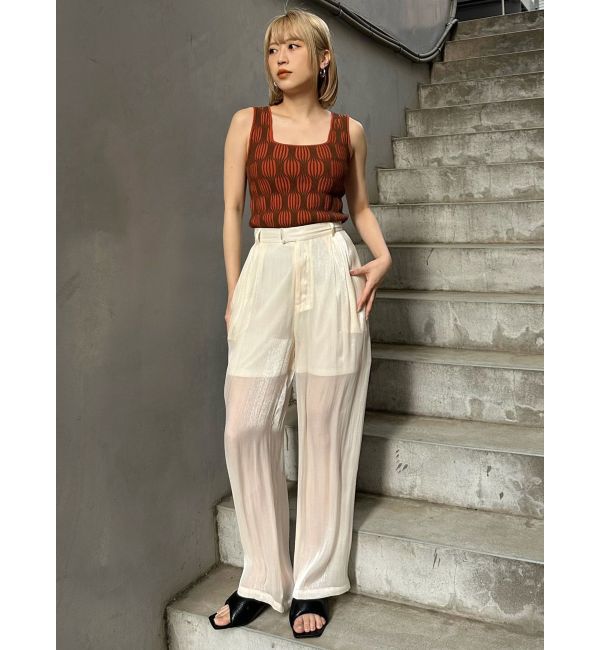 MURUA「ウェーブパターンニットタンク」|タンクトップ|