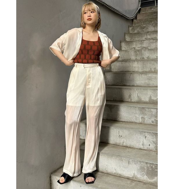 MURUA「ウェーブパターンニットタンク」|タンクトップ|