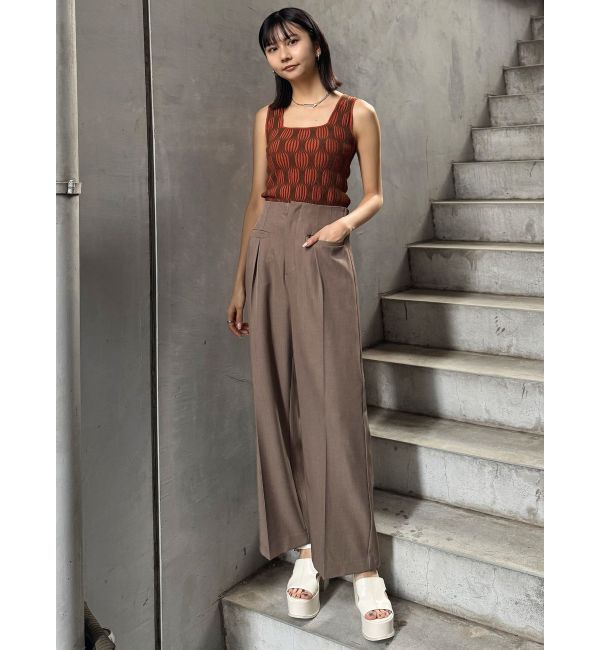 MURUA「ウェーブパターンニットタンク」|タンクトップ|