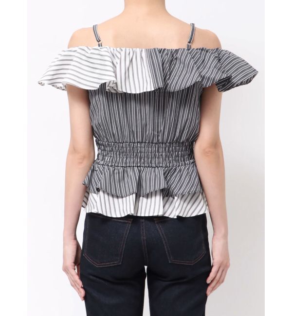 MURUA「カスケードスウィッチングフリルシャツ」|シャツ・ブラウス|