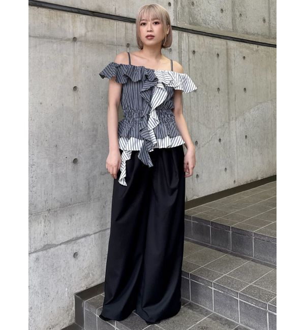 MURUA「カスケードスウィッチングフリルシャツ」|シャツ・ブラウス|