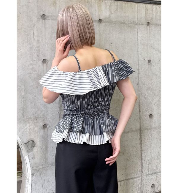 MURUA「カスケードスウィッチングフリルシャツ」|シャツ・ブラウス|