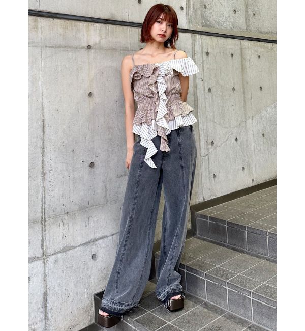 MURUA「カスケードスウィッチングフリルシャツ」|シャツ・ブラウス|