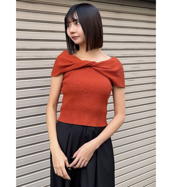 MURUA「オフショルダーツイストニット」|ニット・セーター|