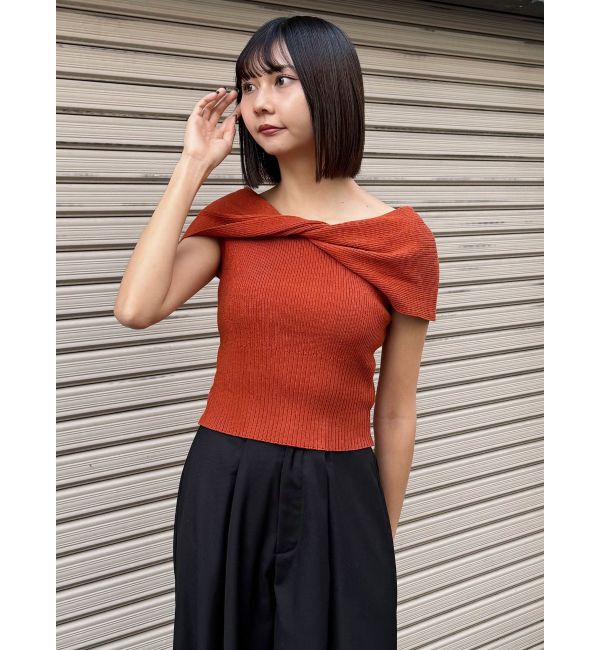 MURUA「オフショルダーツイストニット」|ニット・セーター|