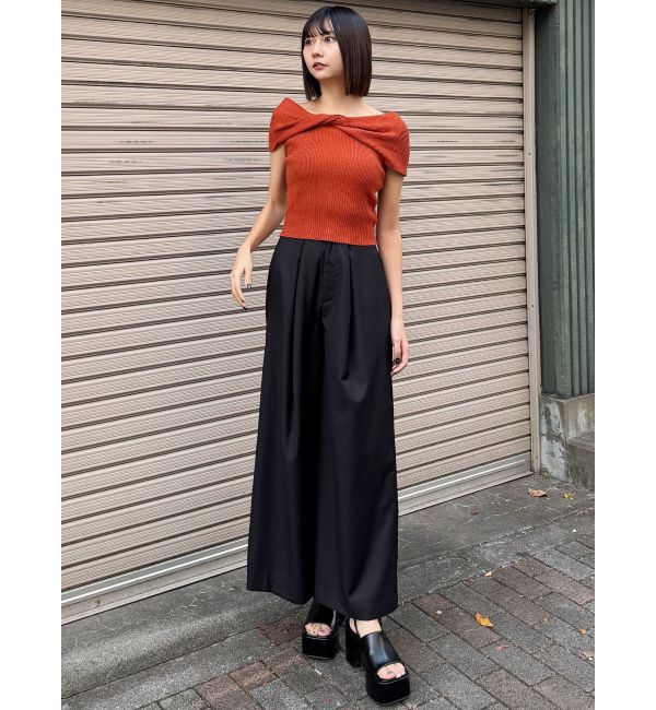 MURUA「オフショルダーツイストニット」|ニット・セーター|