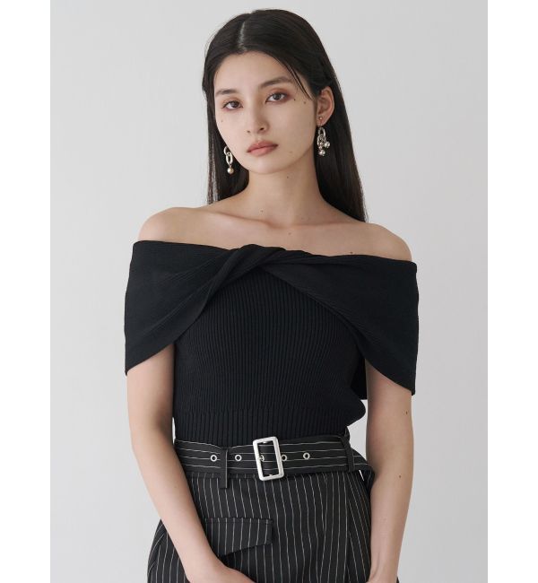 MURUA「オフショルダーツイストニット」|ニット・セーター|