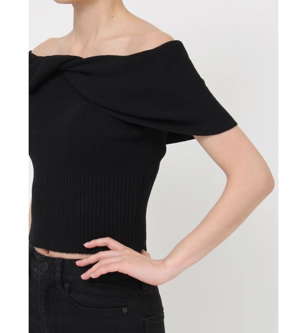 MURUA「オフショルダーツイストニット」|ニット・セーター|
