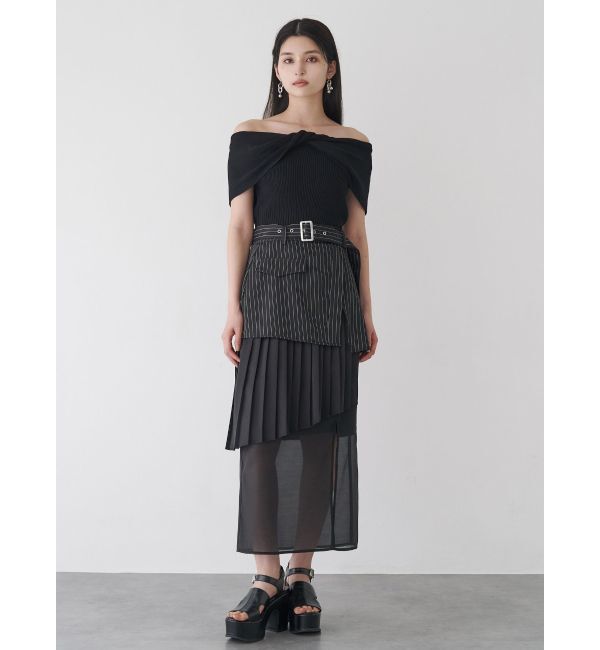 MURUA「オフショルダーツイストニット」|ニット・セーター|