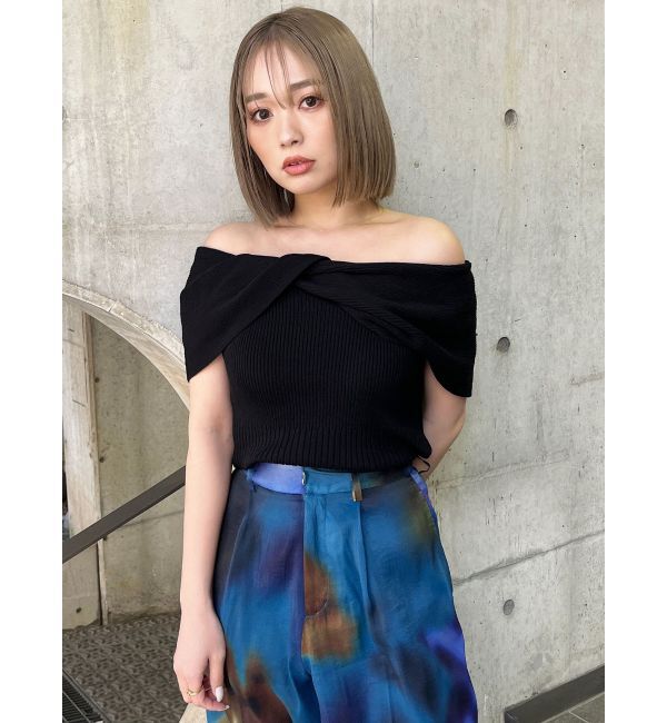 MURUA「オフショルダーツイストニット」|ニット・セーター|