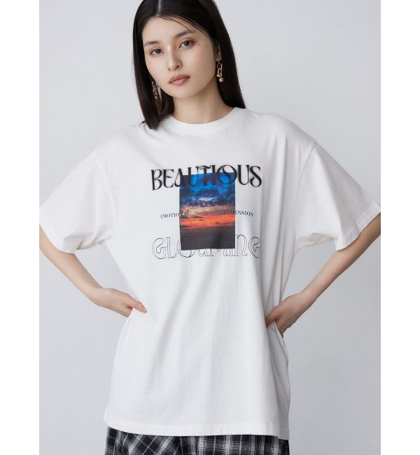 MURUA「GLOAMINGオーバーTシャツ」|Tシャツ・カットソー|ホワイト