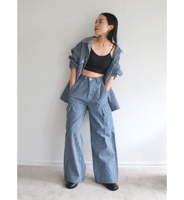 Ungrid「カーゴルーズデニム」|デニム|