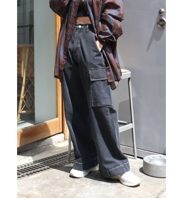 Ungrid「カーゴルーズデニム」|デニム|