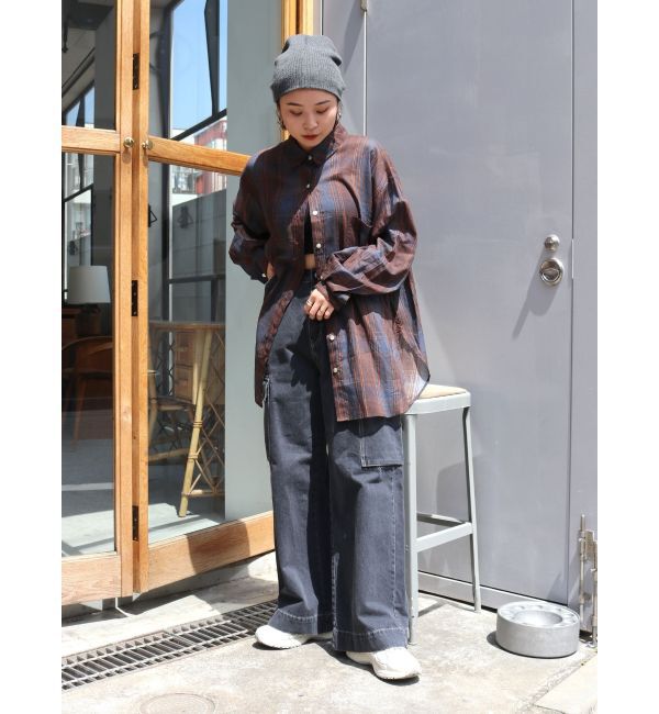 Ungrid「カーゴルーズデニム」|デニム|