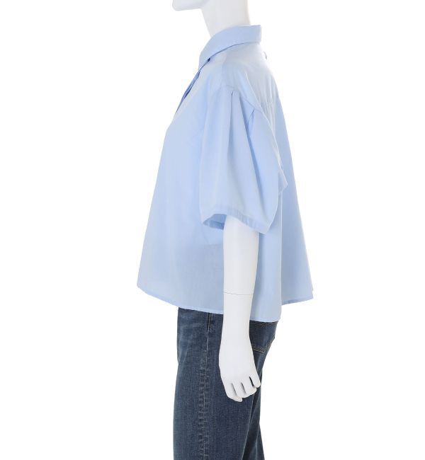 Ungrid「【WEB限定】タックデザインハーフスリーブシャツ」|シャツ・ブラウス|