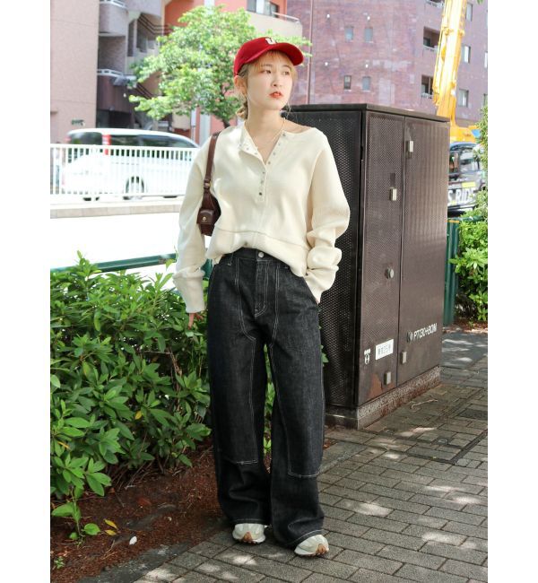 Ungrid「ダブルニーデザインデニム」|デニム|