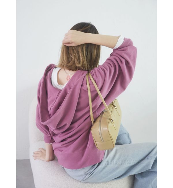 Ungrid「ダメージデザインロゴルーズパーカー」|パーカー|