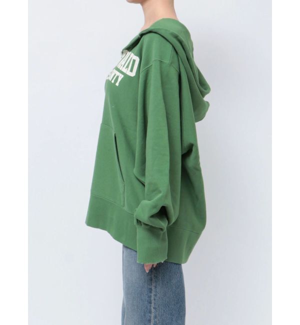 Ungrid「ダメージデザインロゴルーズパーカー」|パーカー|