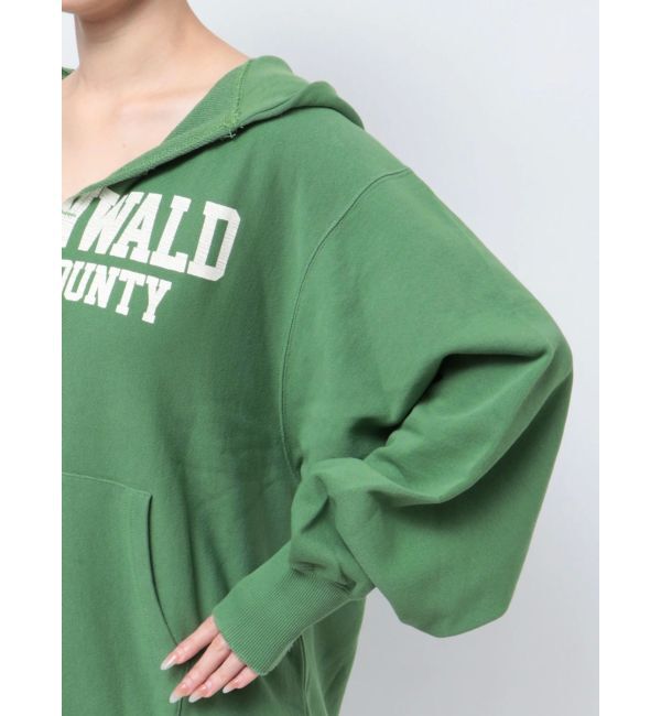 Ungrid「ダメージデザインロゴルーズパーカー」|パーカー|